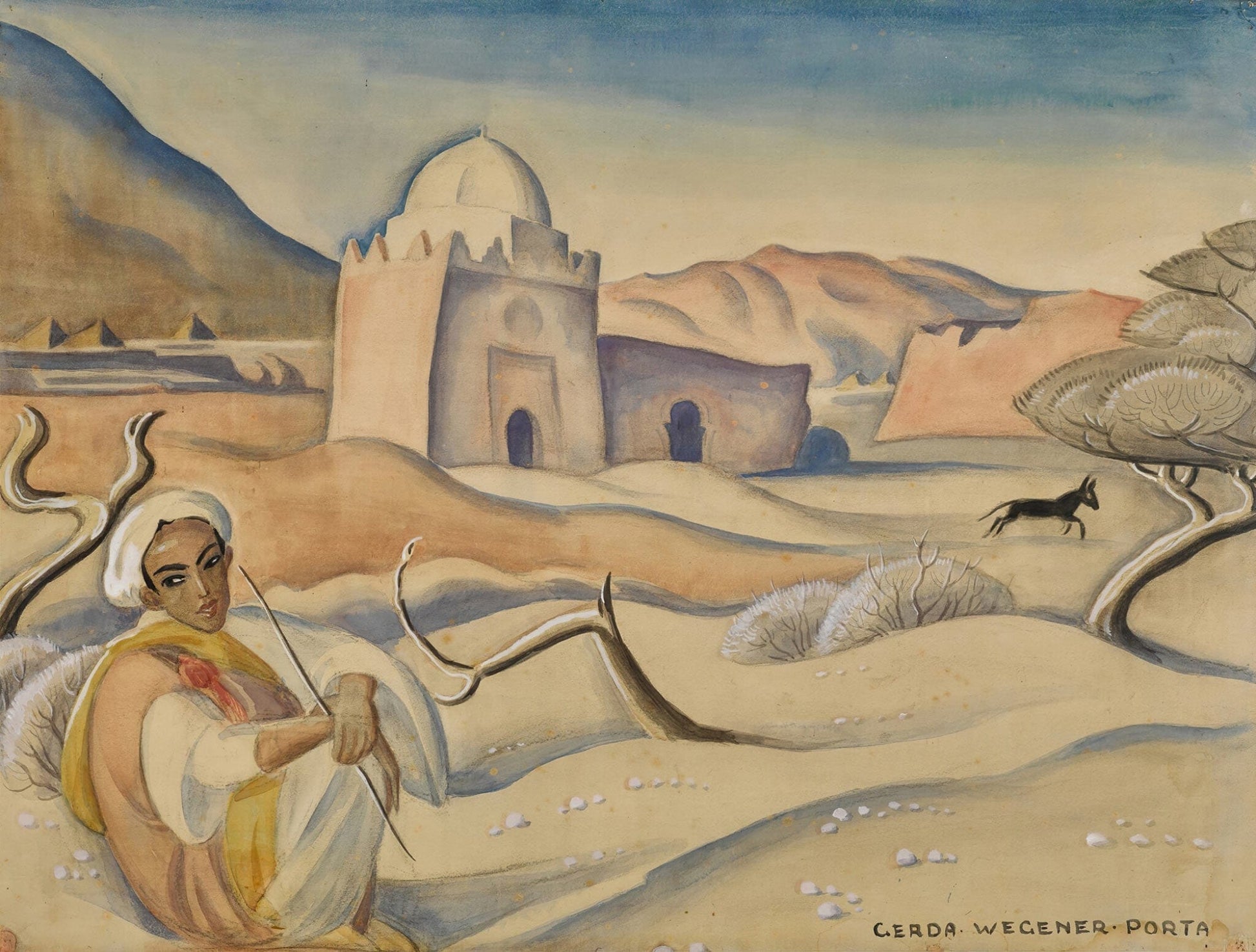 Shepherd In The Atlas Mountains by Gerda Wegener