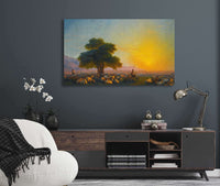 Shepherds With Their Flock At Sunset by Ivan Konstantinovich Aivazovsky