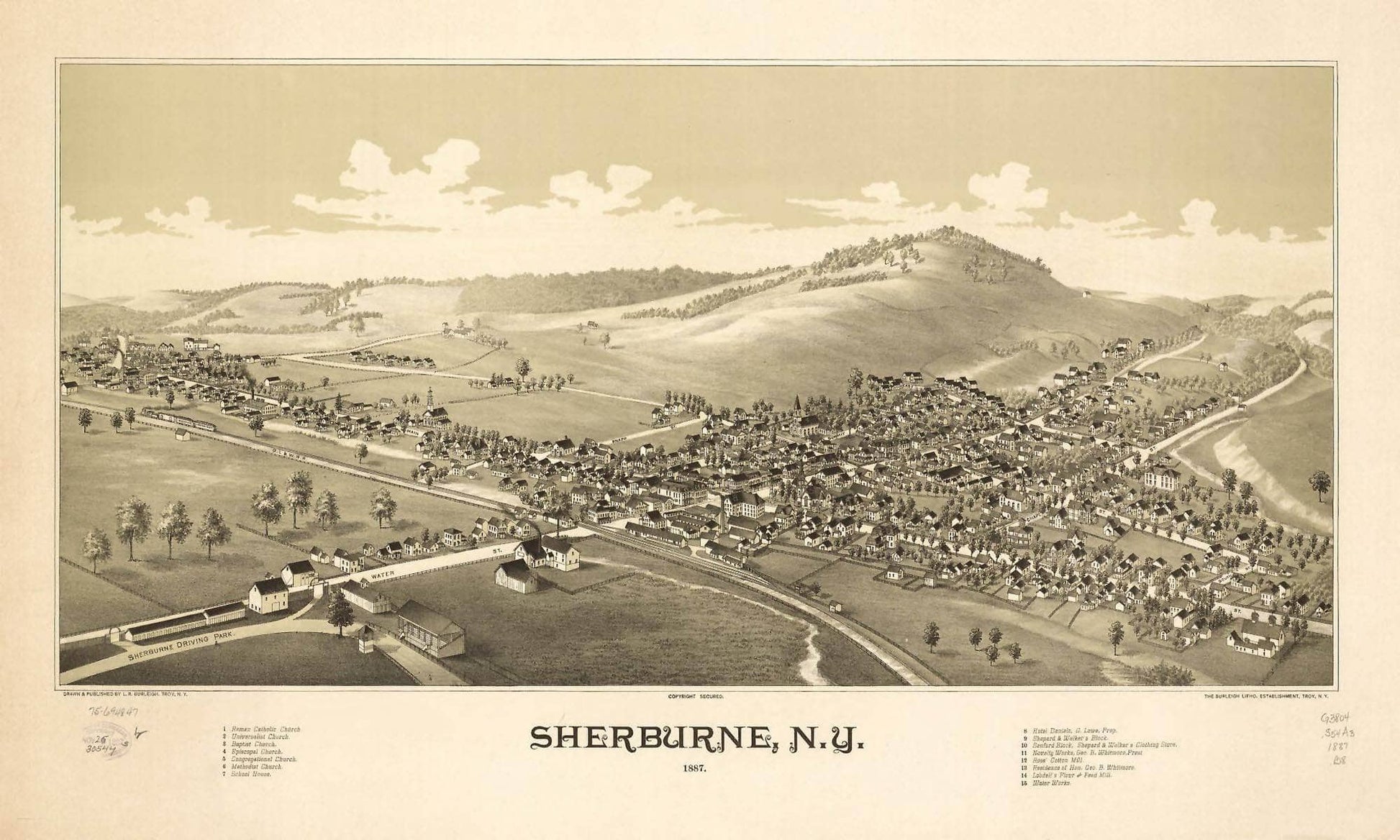 Sherburne Ny 1887  State Of New York
