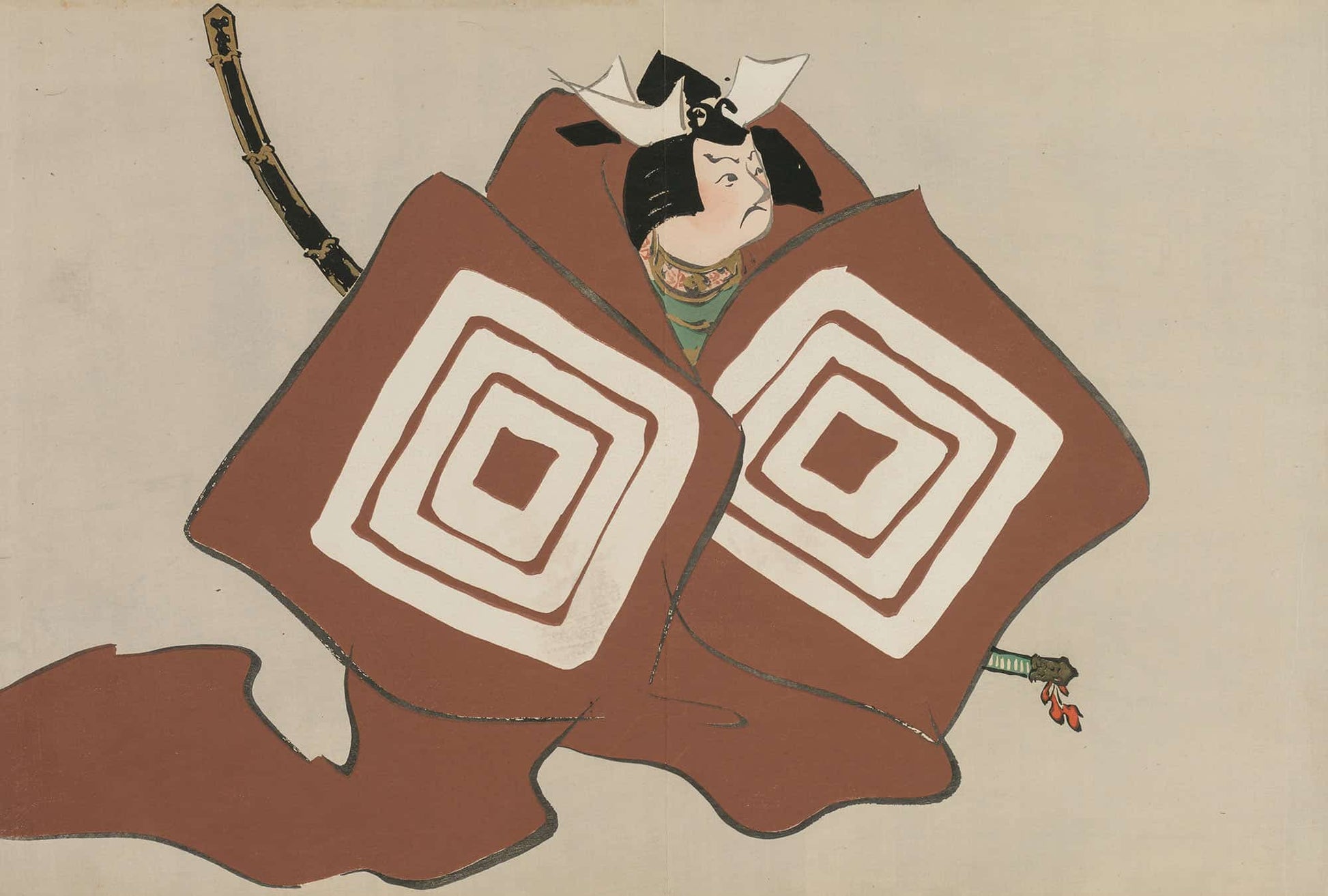 Shibaraku Shibaraku by Kamisaka Sekka