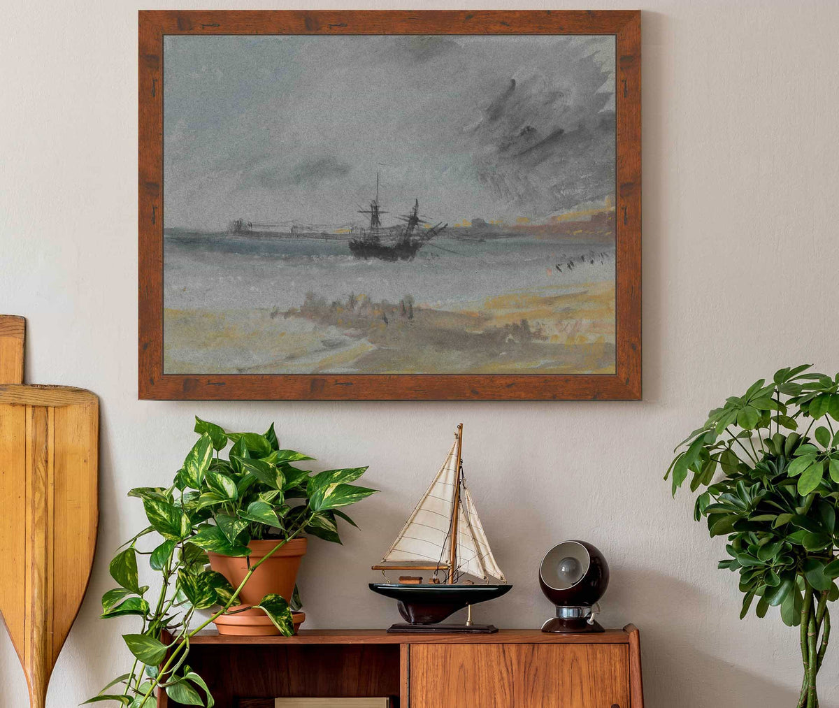 Ship Aground Brighton by Joseph Mallord William Turner