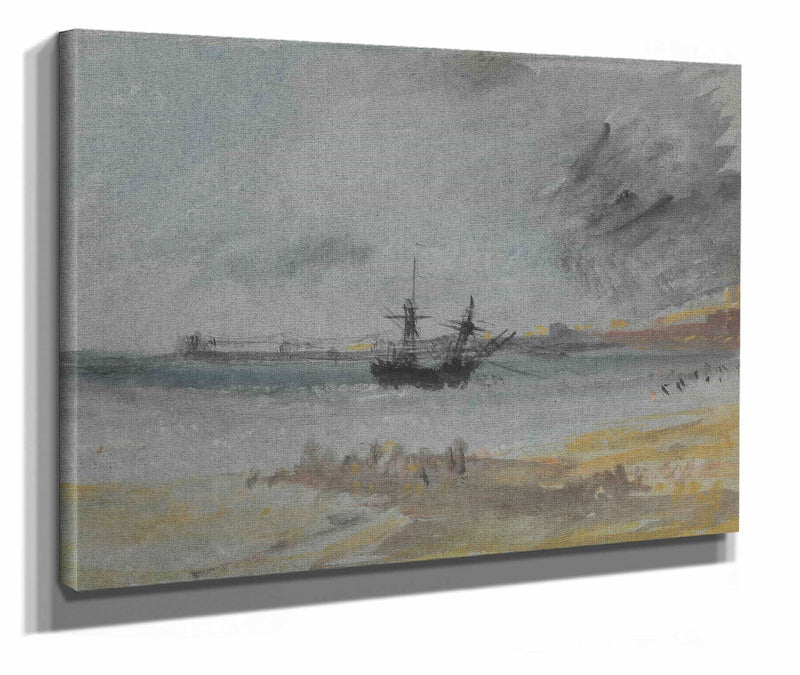 Ship Aground Brighton by Joseph Mallord William Turner