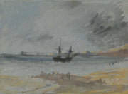 Ship Aground Brighton by Joseph Mallord William Turner