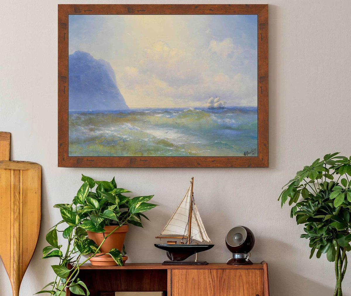 Ship At Sea by Ivan Konstantinovich Aivazovsky