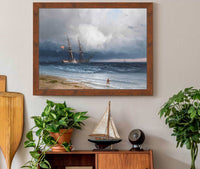 Ship By The Shore by Ivan Konstantinovich Aivazovsky