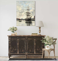 Ship On The Touques by Eugene Boudin