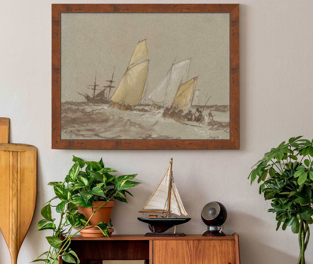 Shipping Between And by Joseph Mallord William Turner