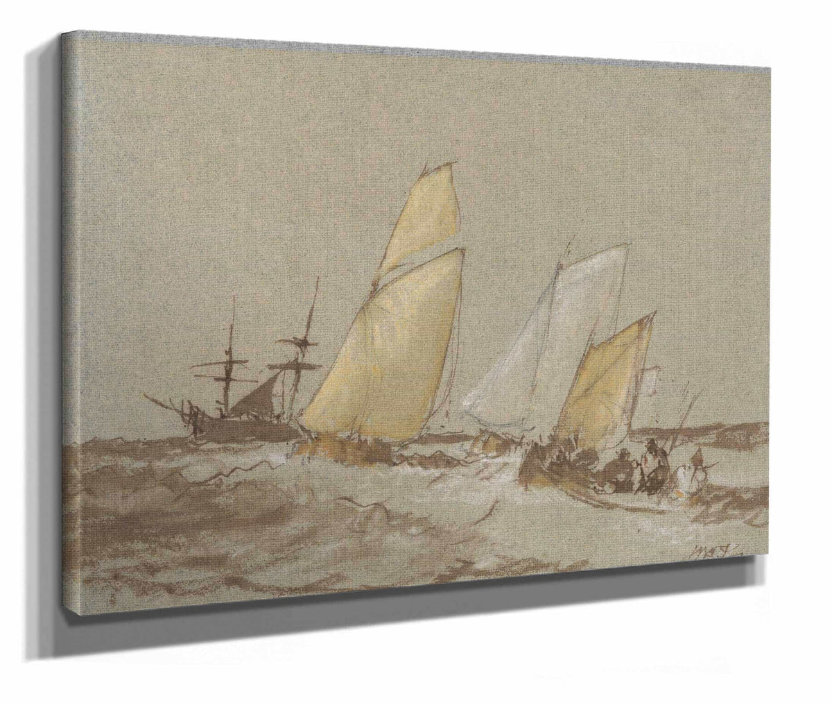 Shipping Between And by Joseph Mallord William Turner