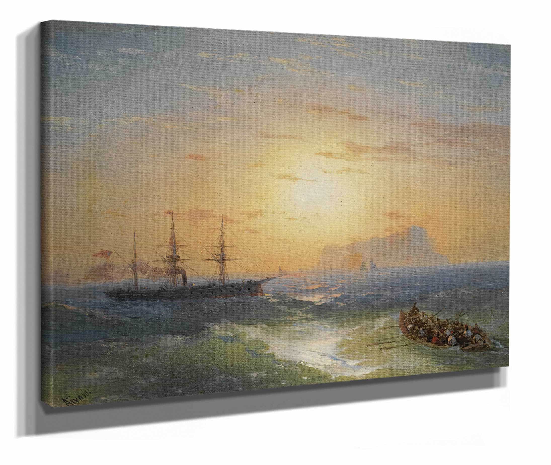 Shipping Off Ischia by Ivan Konstantinovich Aivazovsky