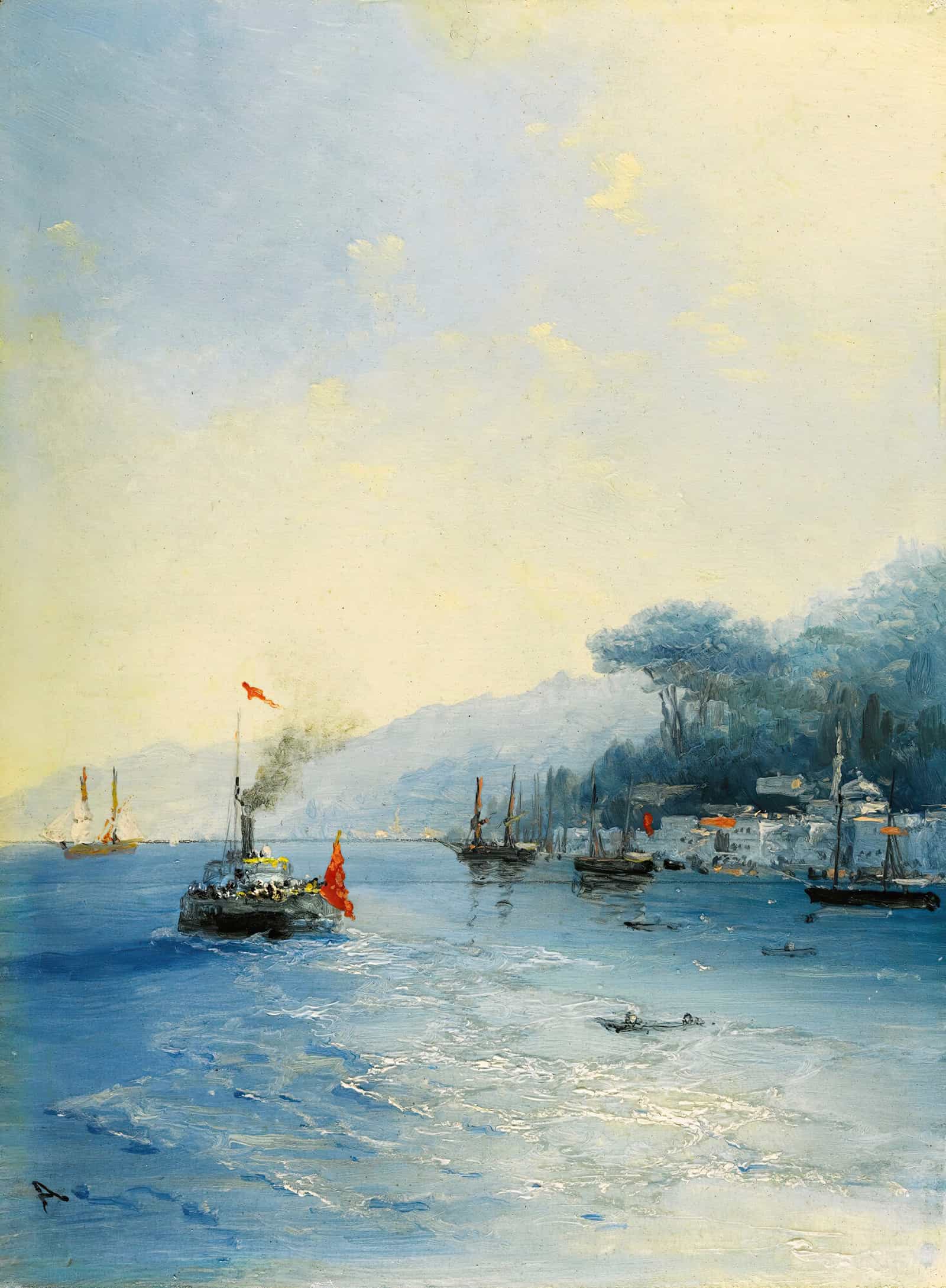 Shipping On The Bosphorus Constantinople by Ivan Konstantinovich Aivazovsky