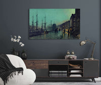 Shipping On The Clyde by John Atkinson Grimshaw