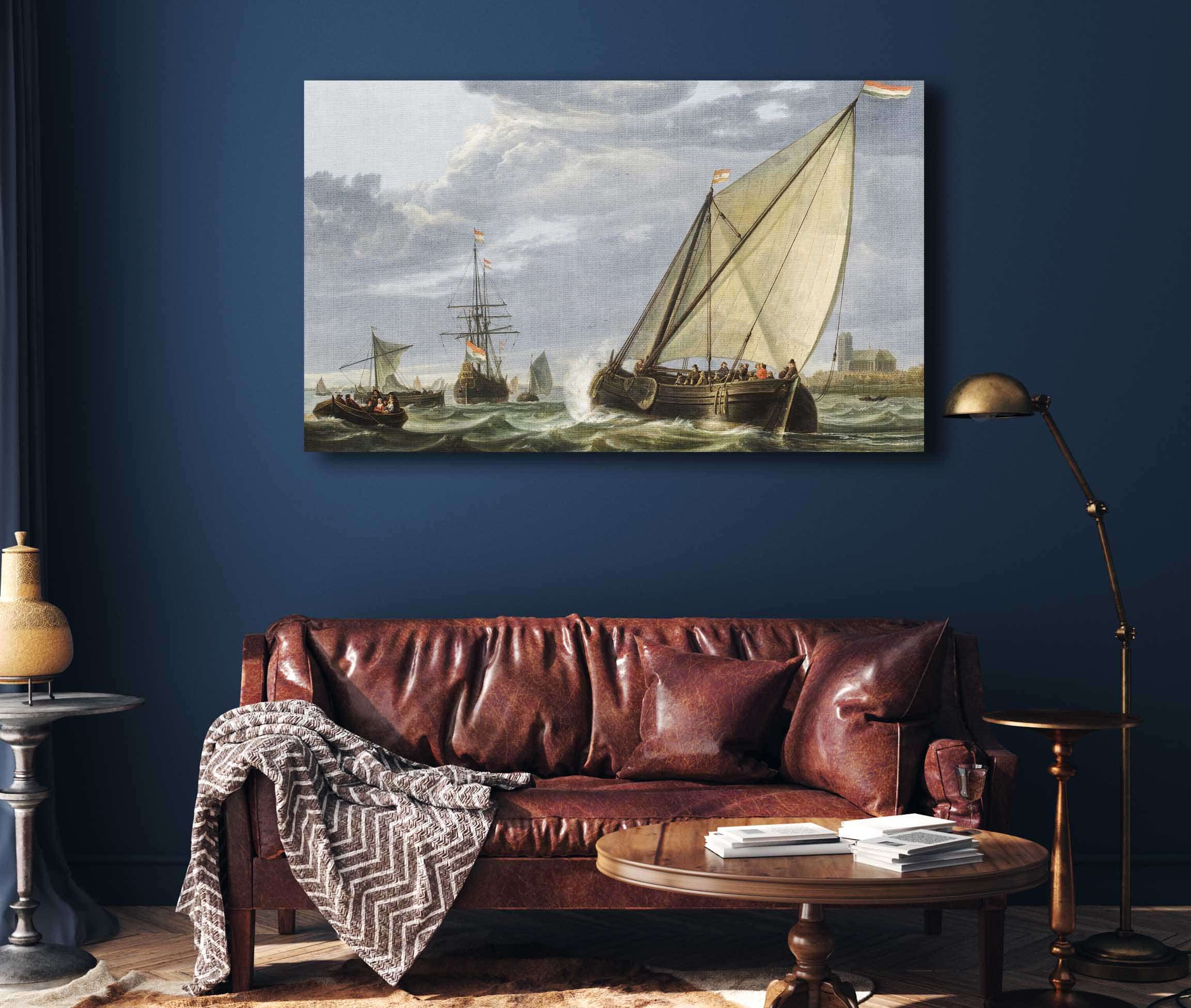 Shipping On The Maas Dordrecht Early S By Aelbert Cuyp