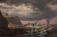 Shipwreck On The Coast Of Norway by Johan Christian Dahl