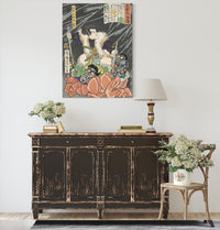 Shogun Taro Taira Yoshikado Disarming Two Goblins by Tsukioka Yoshitoshi