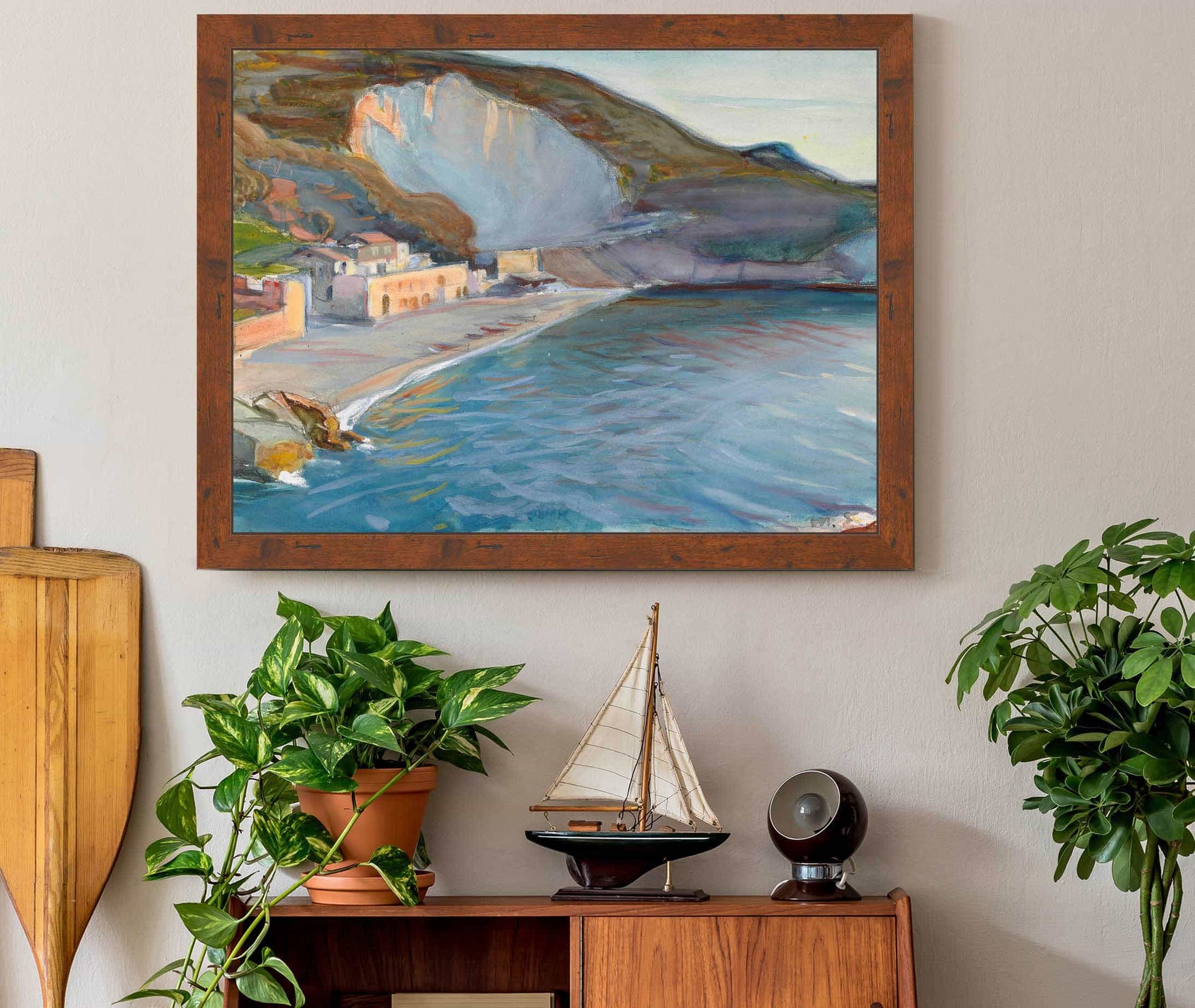 Shore Landscape From The Naples Region by Magnus Enckell
