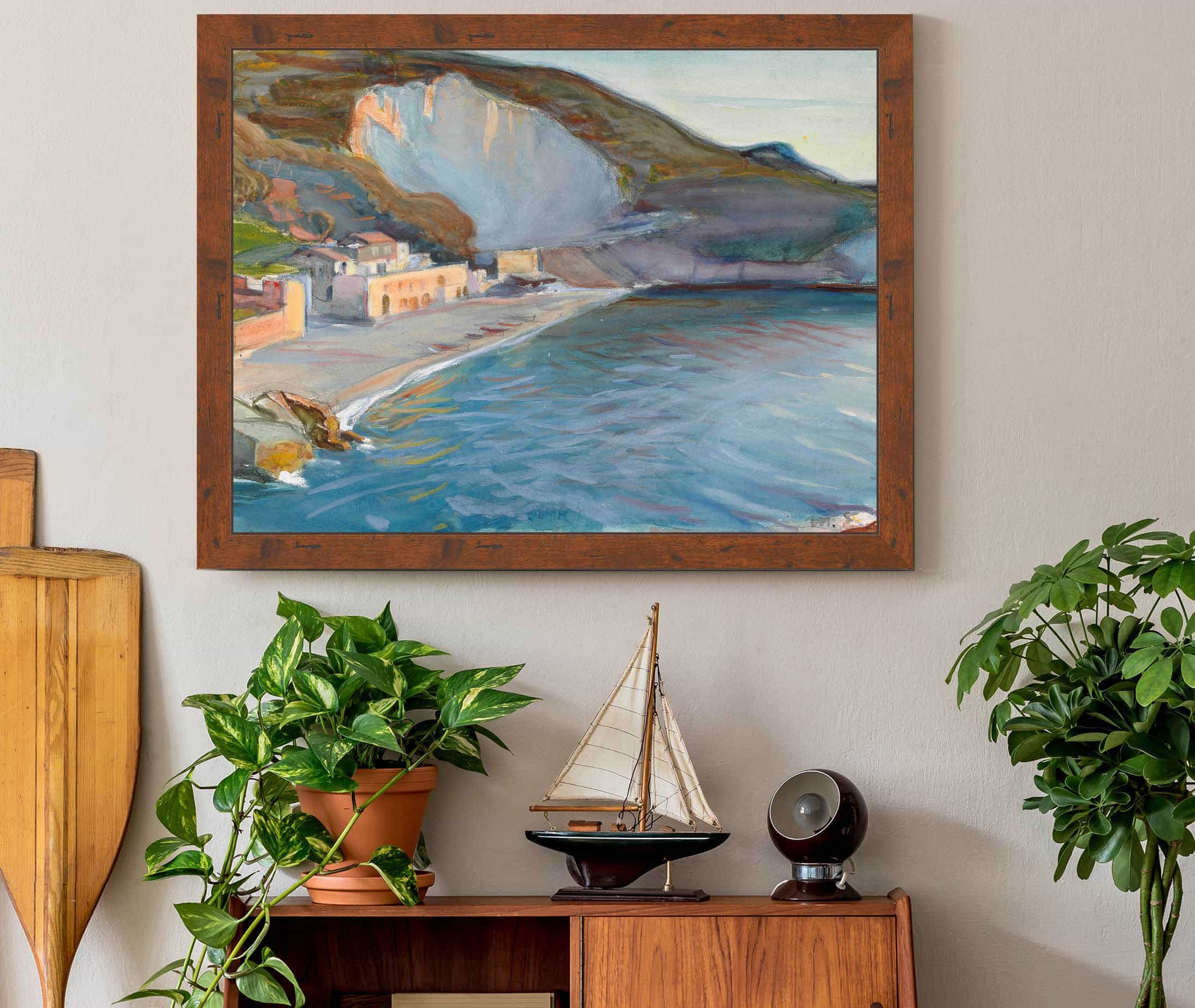 Shore Landscape From The Naples Region by Magnus Enckell