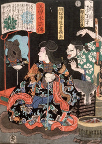 Shumitsu Kanja Yoshitaka Reflecting As A Rat In A Mirror by Tsukioka Yoshitoshi