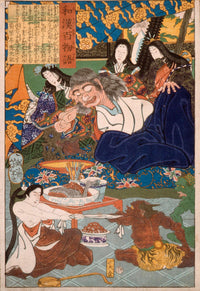 Shutendoji Surrounded By Women by Tsukioka Yoshitoshi
