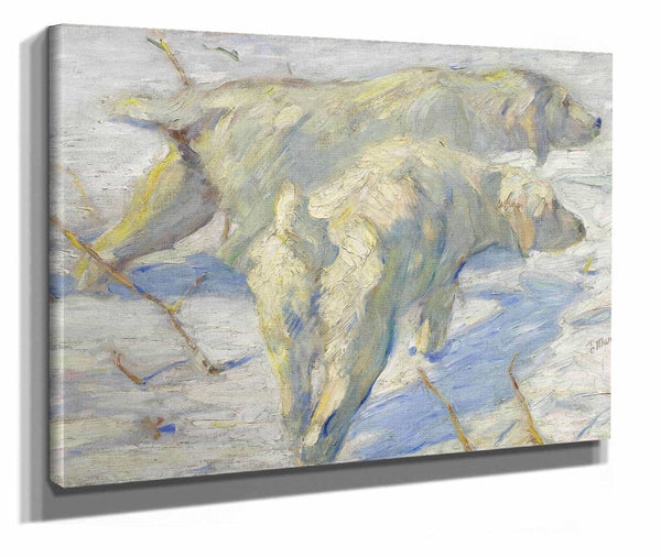 Siberian Dogs In The Snow by Franz Marc