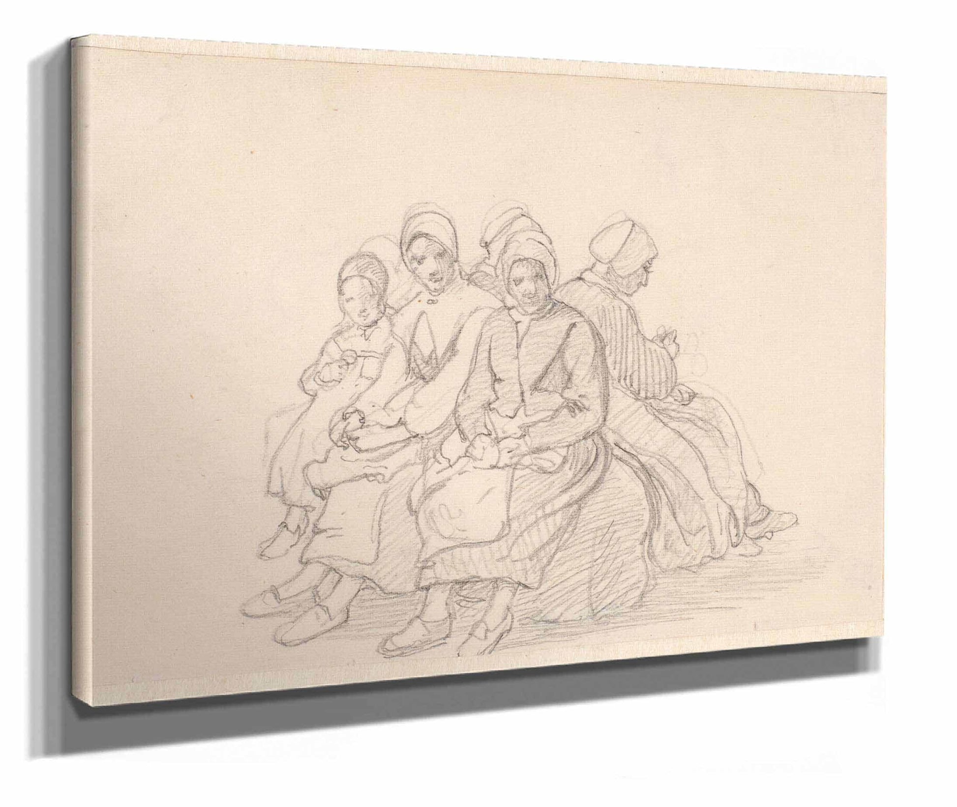 Siddende Svenske Bondekoner by Wilhelm Marstrand