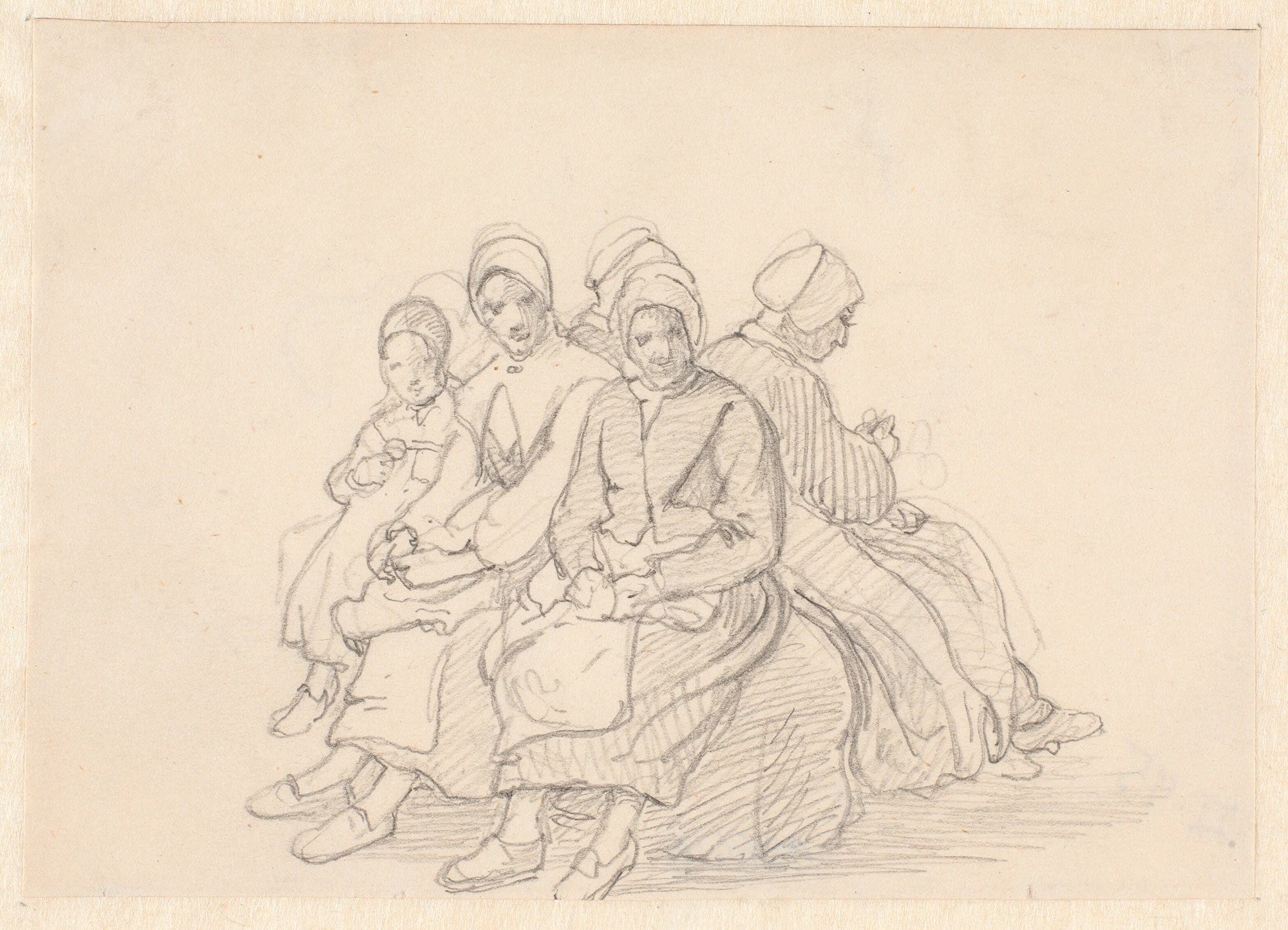 Siddende Svenske Bondekoner by Wilhelm Marstrand