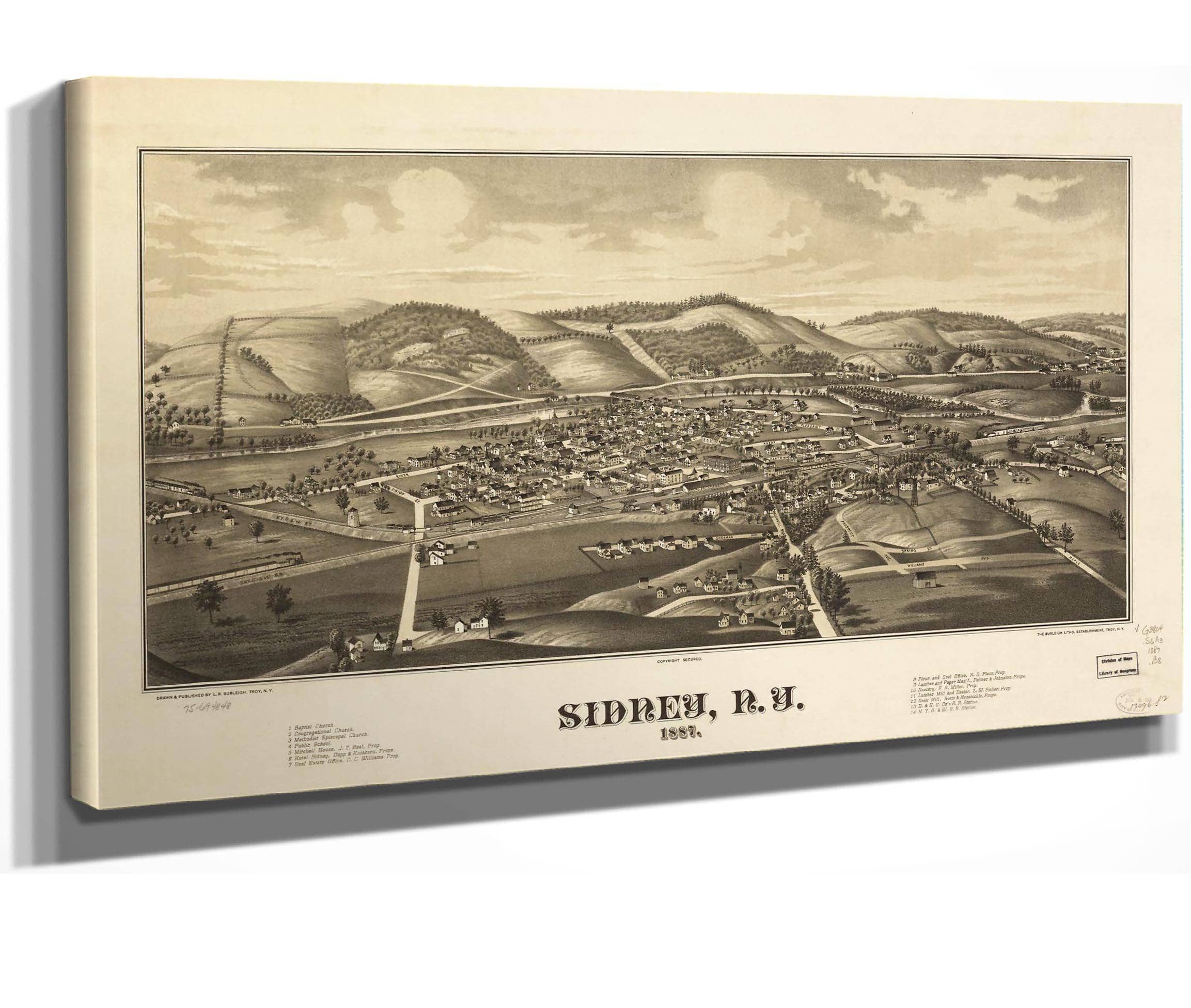 Sidney Ny 1887  State Of New York