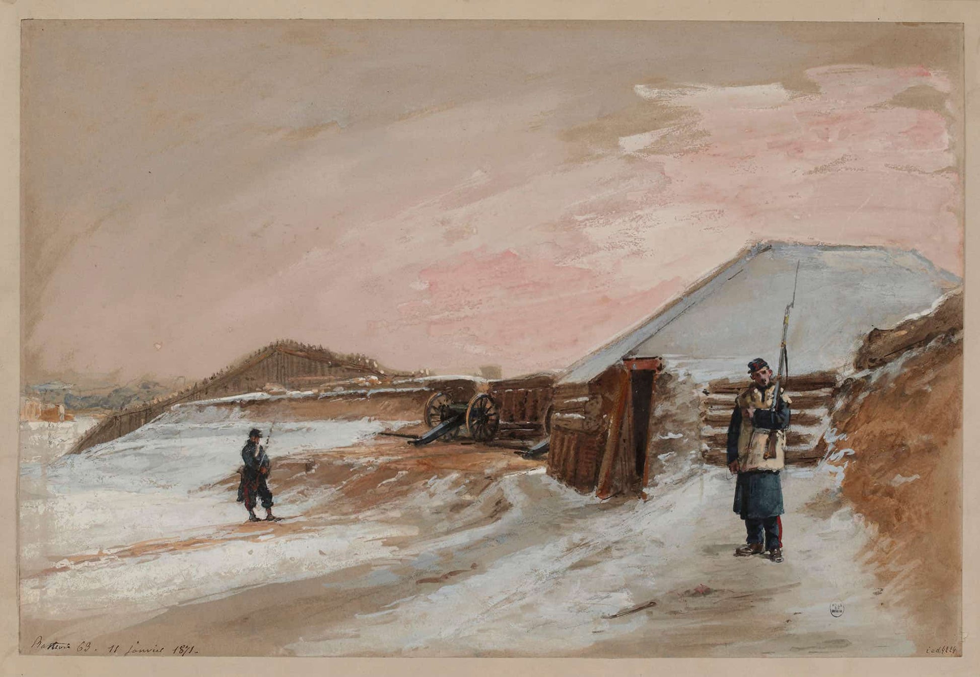 Siege De Paris Bastion Le Janvier by Isidore Pils