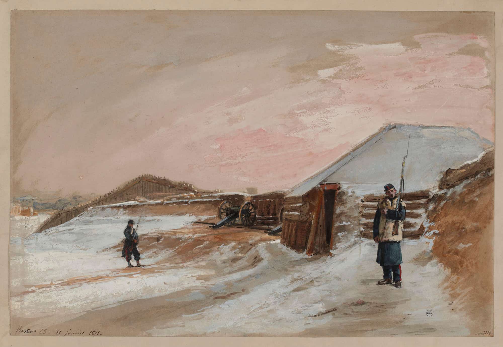 Siege De Paris Bastion Le Janvier by Isidore Pils