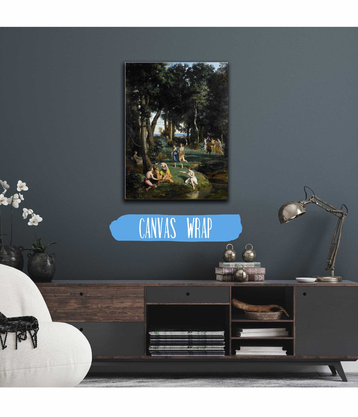 Silenus by Jean Baptiste Camille Corot