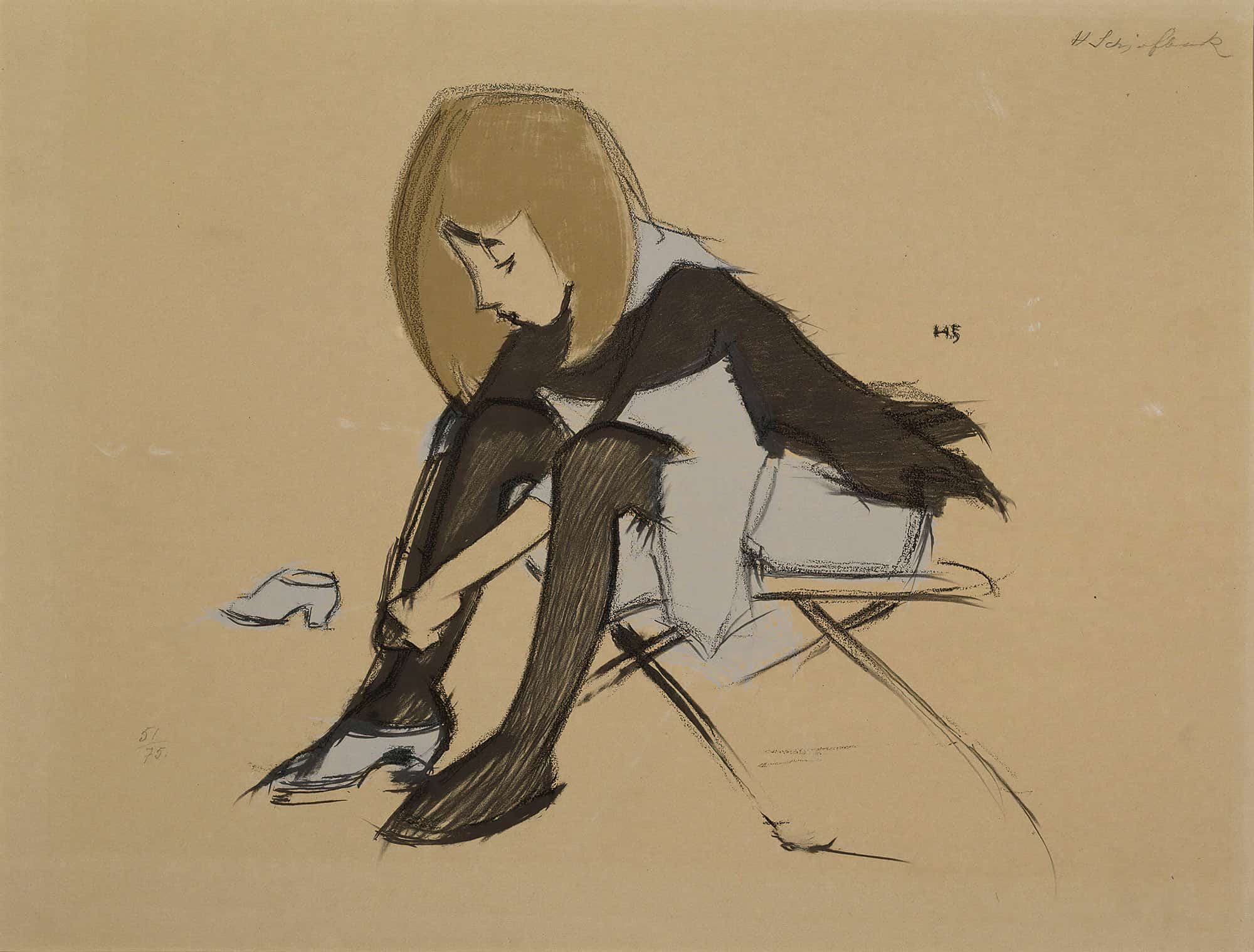 Silk Shoes by Helene Schjerfbeck