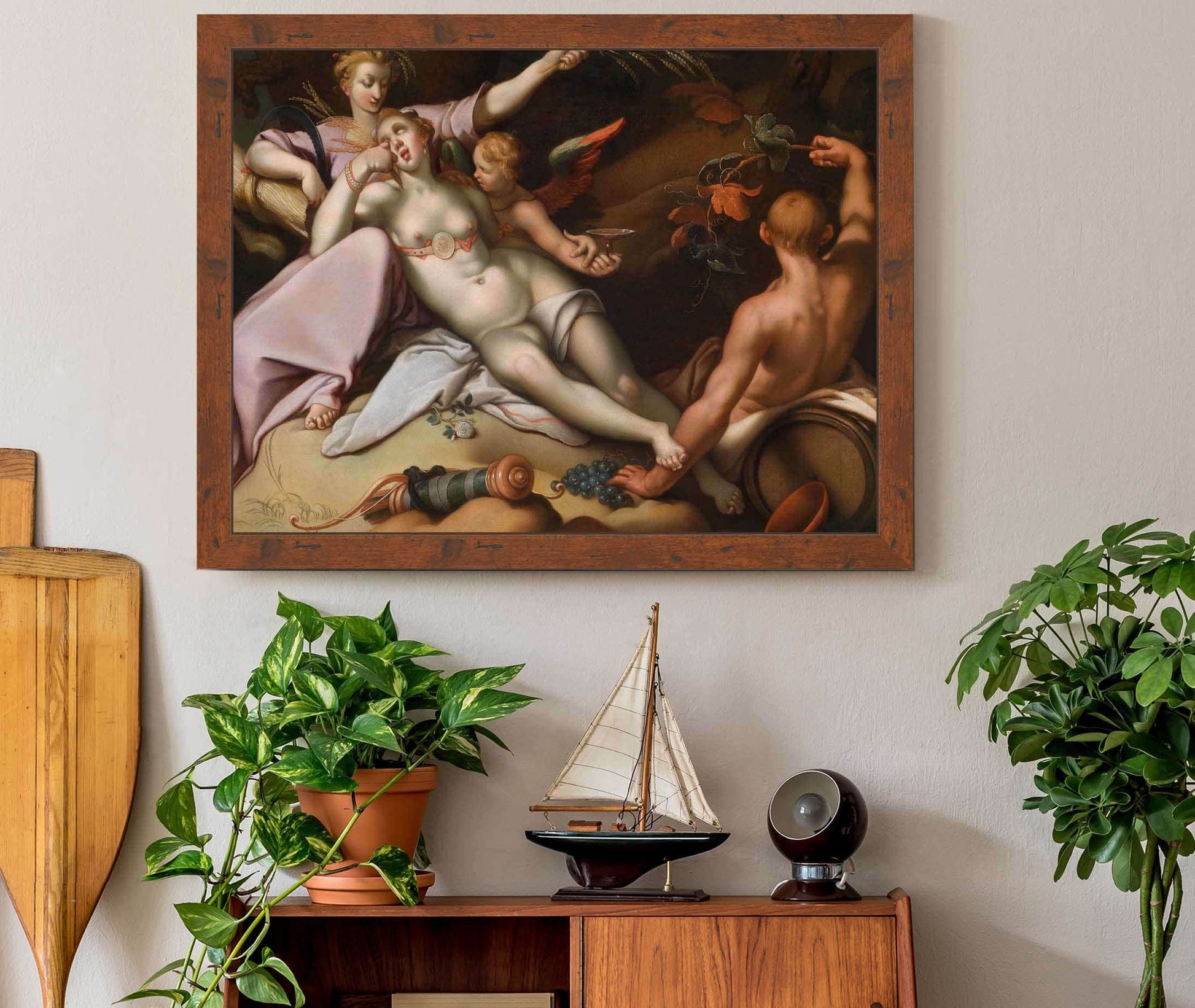 Sine Baccho Et Cenere Friget Venus by Abraham Bloemaert