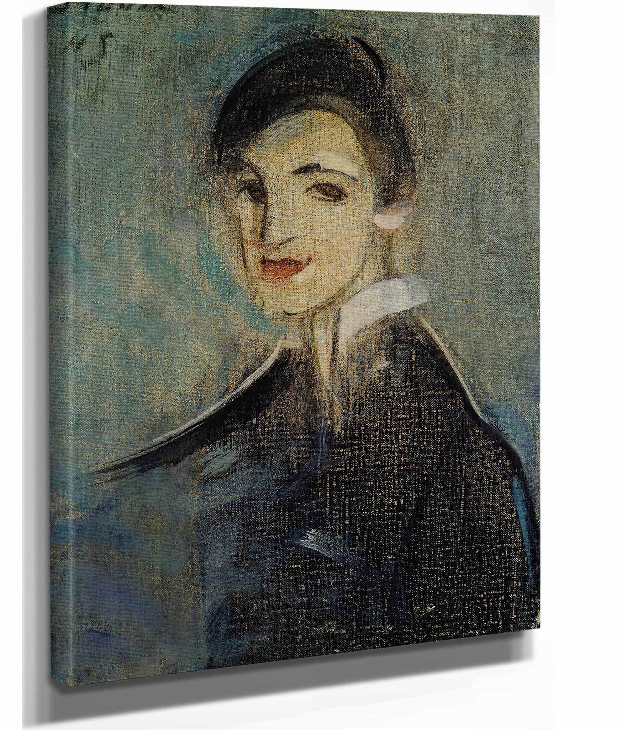 Singer In Black  by Helene Schjerfbeck