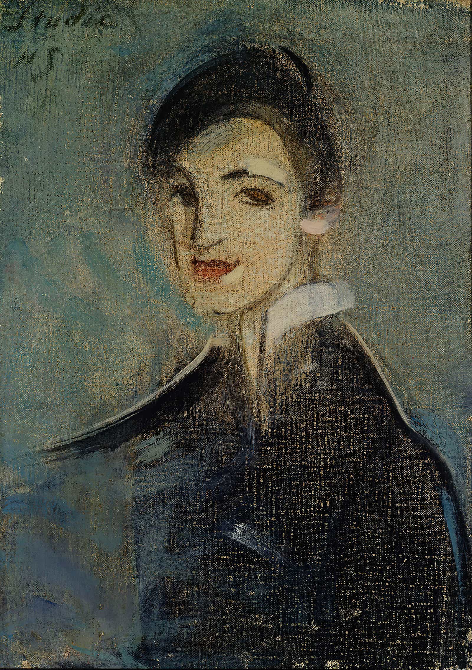 Singer In Black  by Helene Schjerfbeck