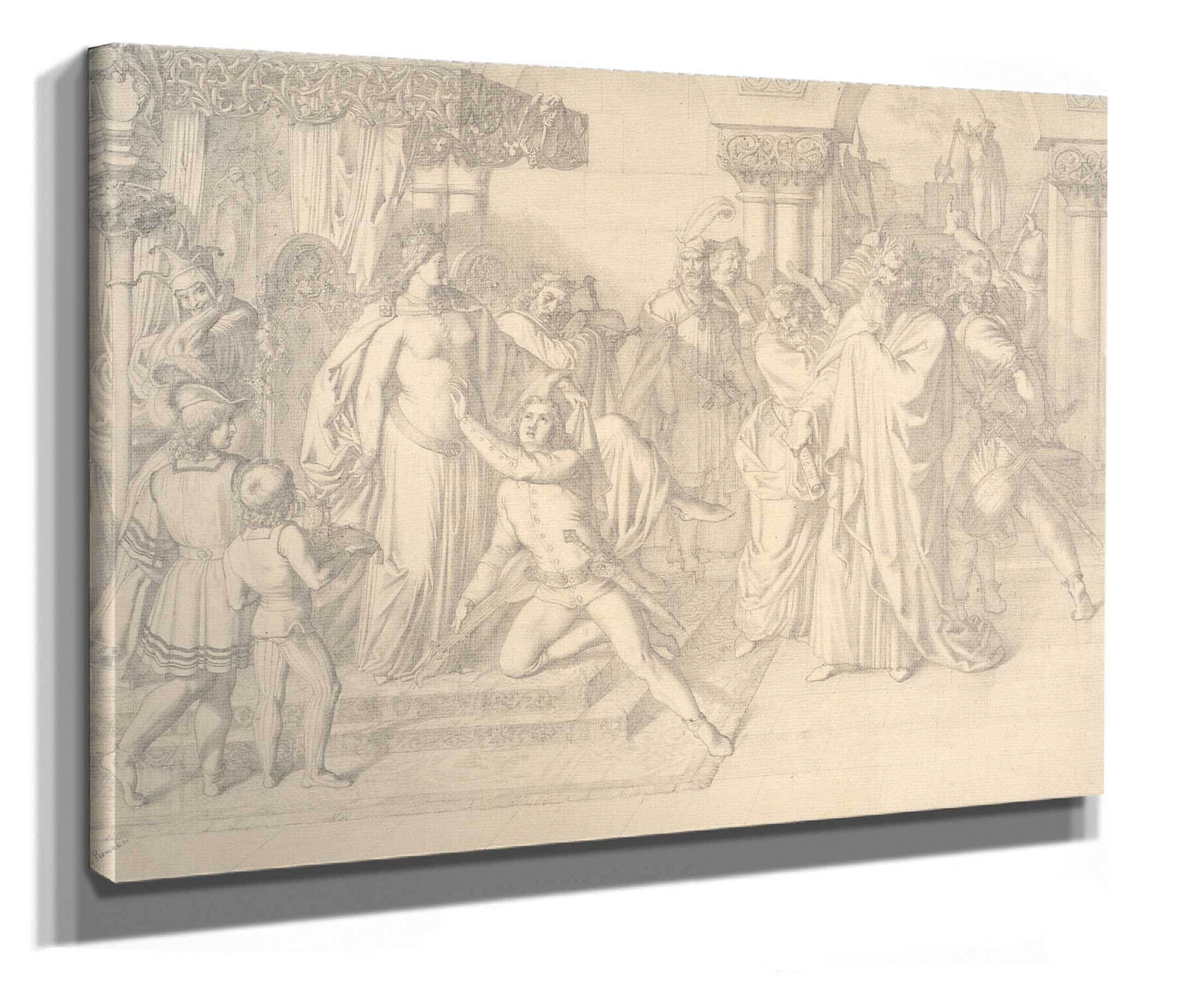 Singers Contest On The Wartburg by Anton Romako