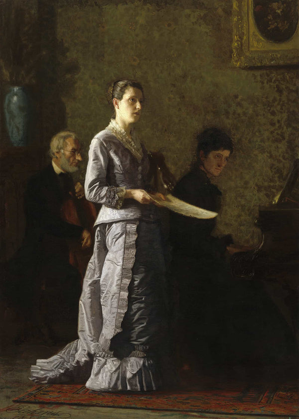 Singing A Pathetic Song by Thomas Eakins