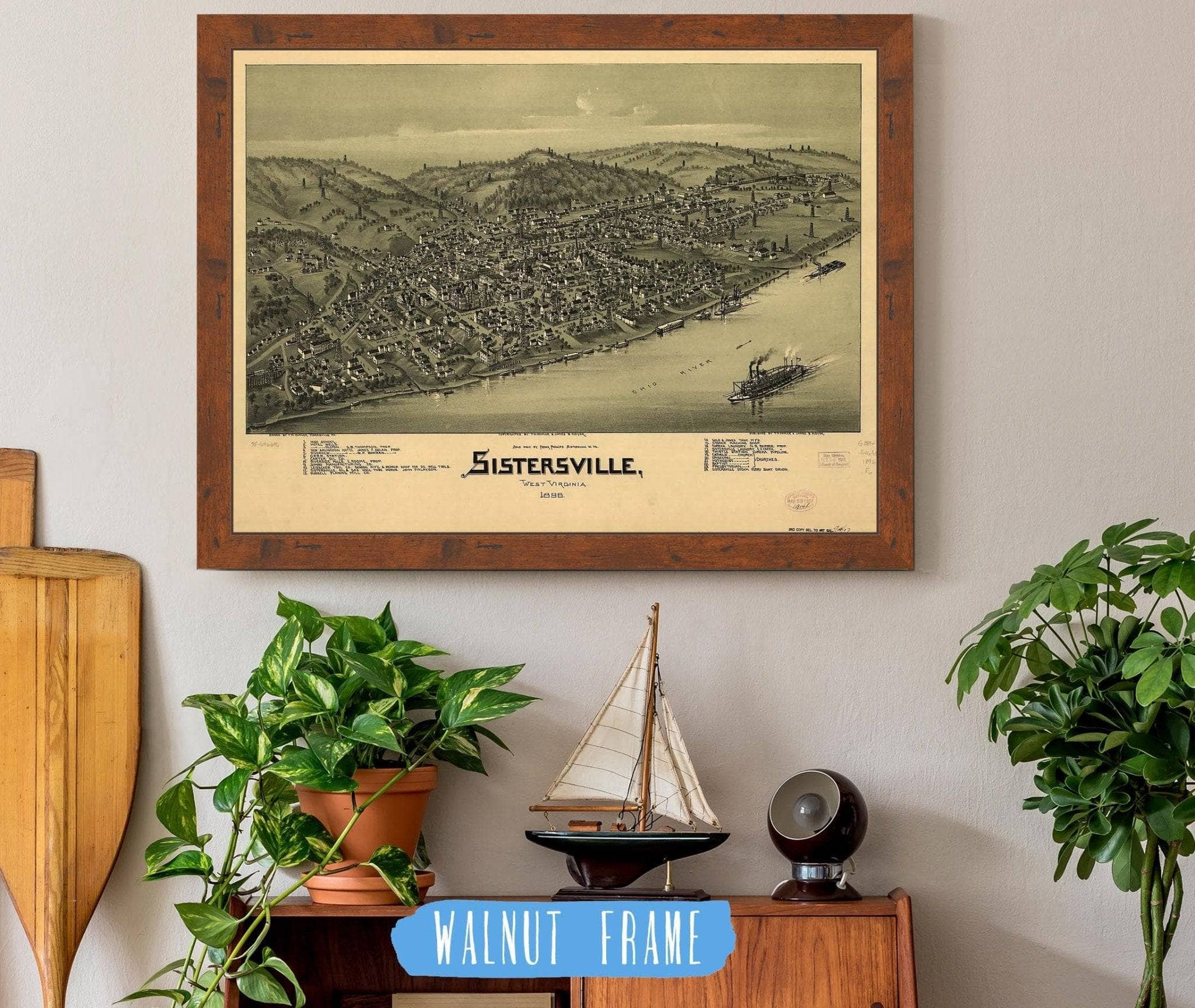 Sistersville West Virginia 1896 State of West Virginia