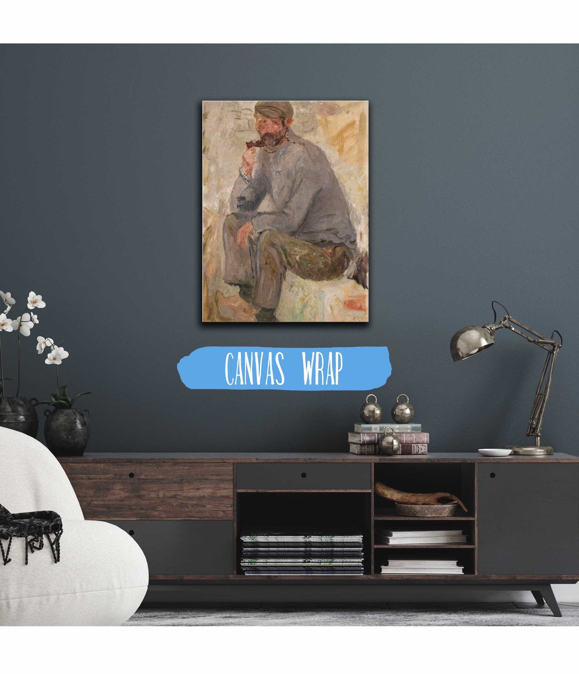Sitting Fisherman With A Pipe by Tadeusz Makowski