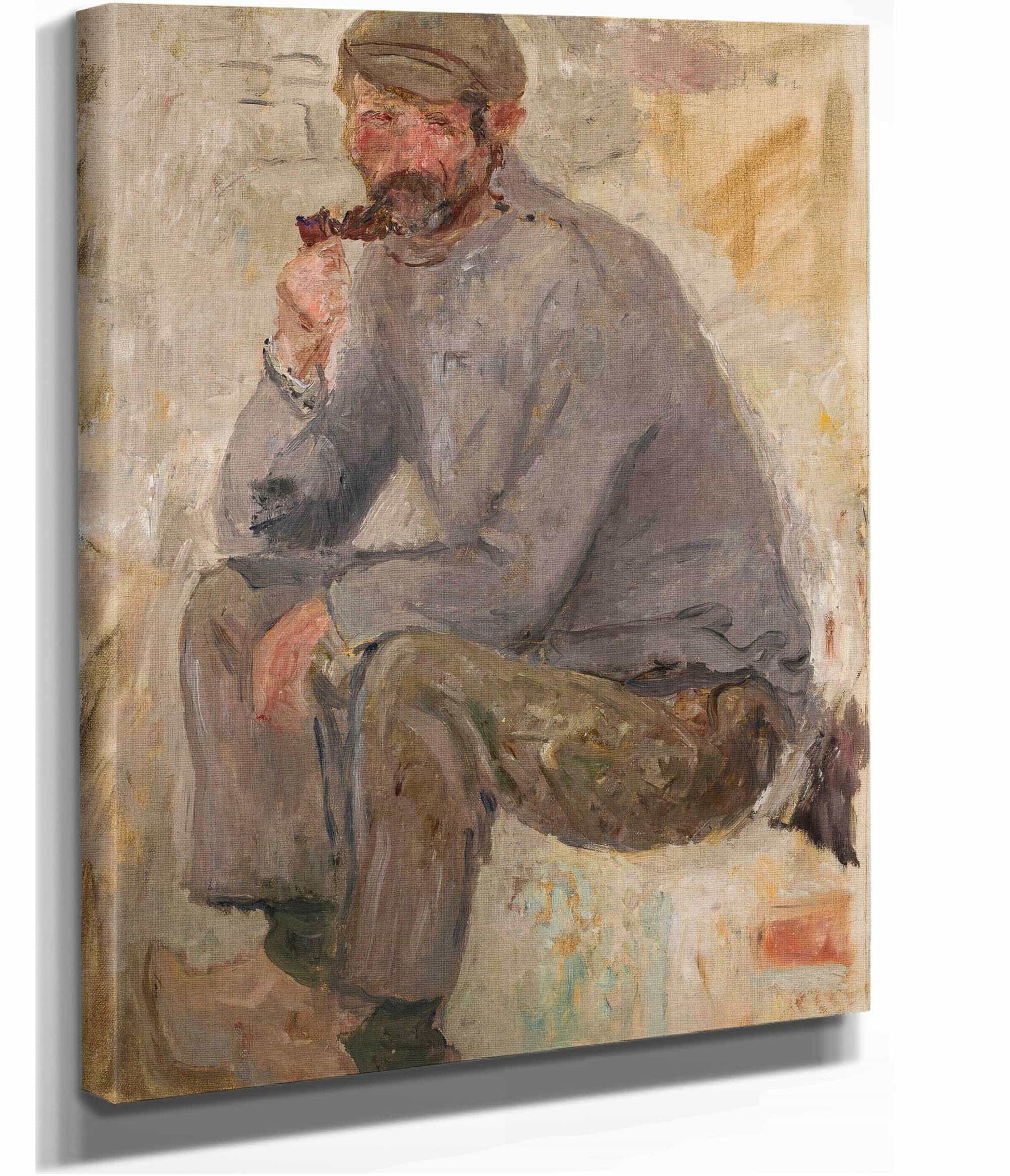 Sitting Fisherman With A Pipe by Tadeusz Makowski