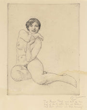 Sitting Model by Carl Larsson