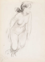 Sitting Naked Woman  by Magnus Enckell
