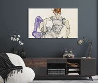 Sitzende Frau Mit Violetten Strumpfen Seated Woman In Violet Stockings by Egon Schiele