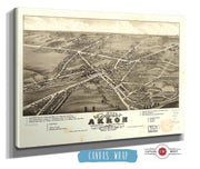 Sixth Ward Of Akron Formerly Middlebury Summit Co Ohio 1882 State of Ohio