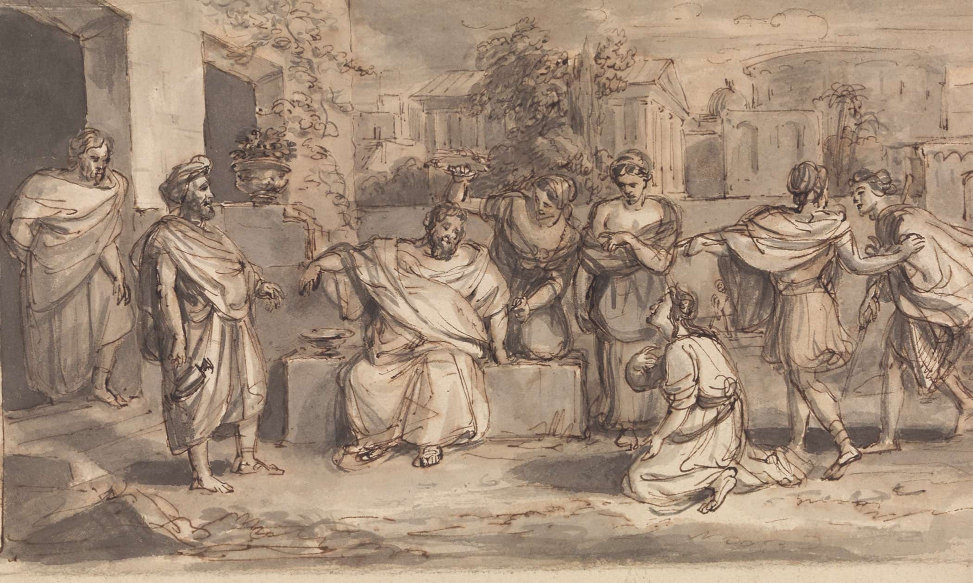 Skech For Timon Of Athens by Robert Smirke