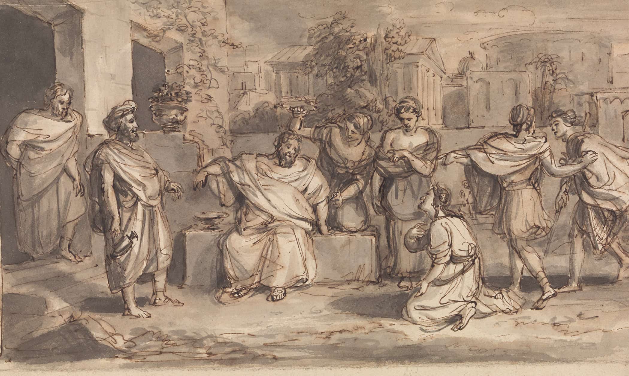 Skech For Timon Of Athens by Robert Smirke
