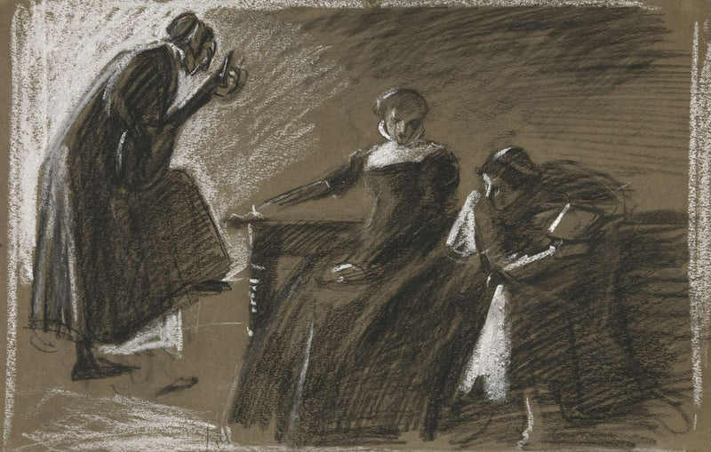 Sketch For An Unidentified Shakespeare Play by Edwin Austin Abbey
