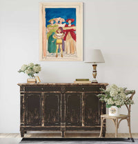 Sketch For Christmas Card by Edwin Austin Abbey