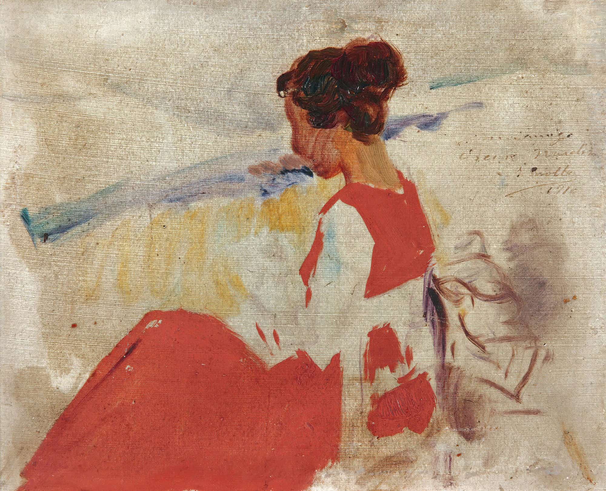 Sketch For Genoveva Segurola Zarauz by Joaquin Sorolla