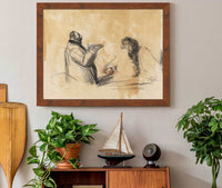 Sketch For In The Hospital Verso Fourth Quarter S Or First Third S by Jean Louis Forain