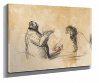 Sketch For In The Hospital Verso Fourth Quarter S Or First Third S by Jean Louis Forain