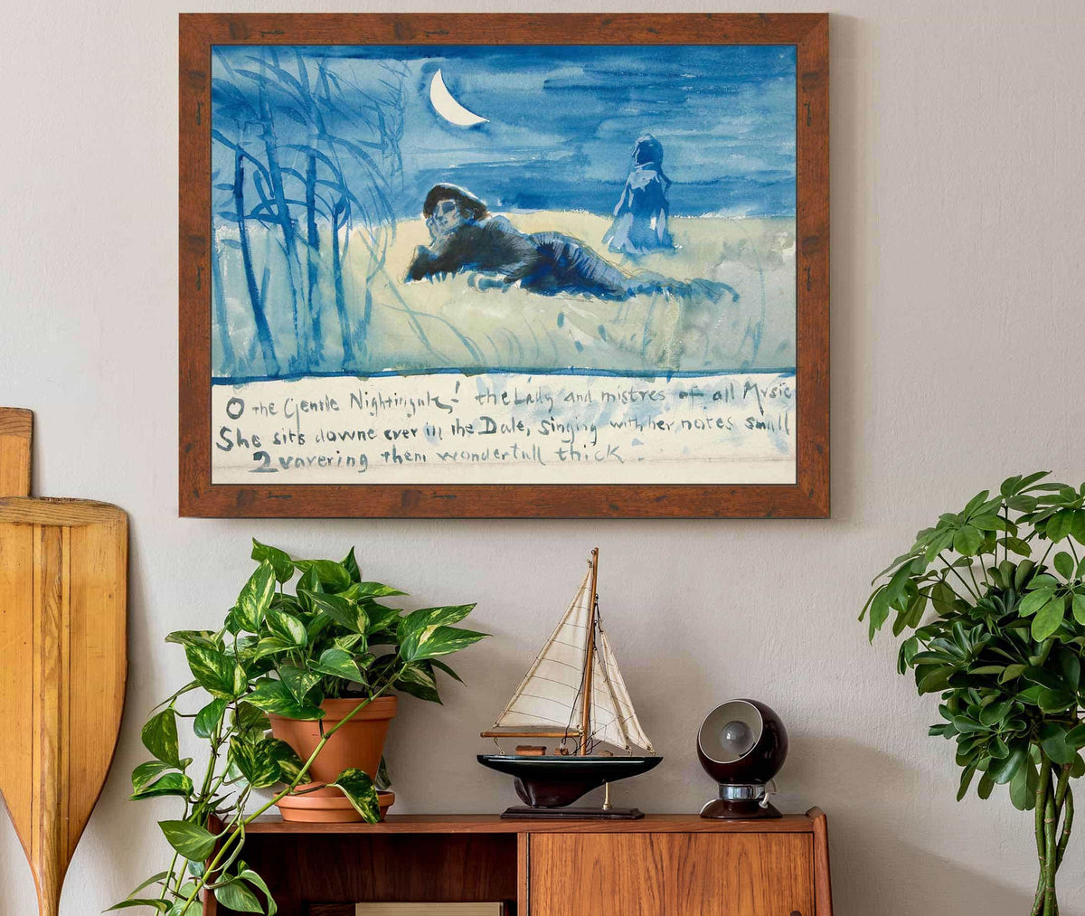 Sketch For O The Gentle Nightingale by Edwin Austin Abbey